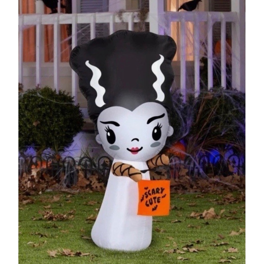 HALLOWEEN Bride Of Frankenstein 3.5' Light Up Inflatable, Universal Monsters NEW